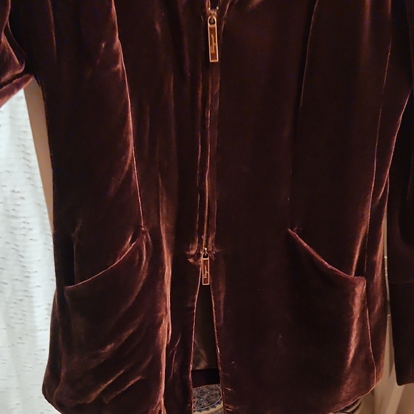 Salvatore Ferragamo Velvet Jacket - Deep Purple - Picture 5 of 9